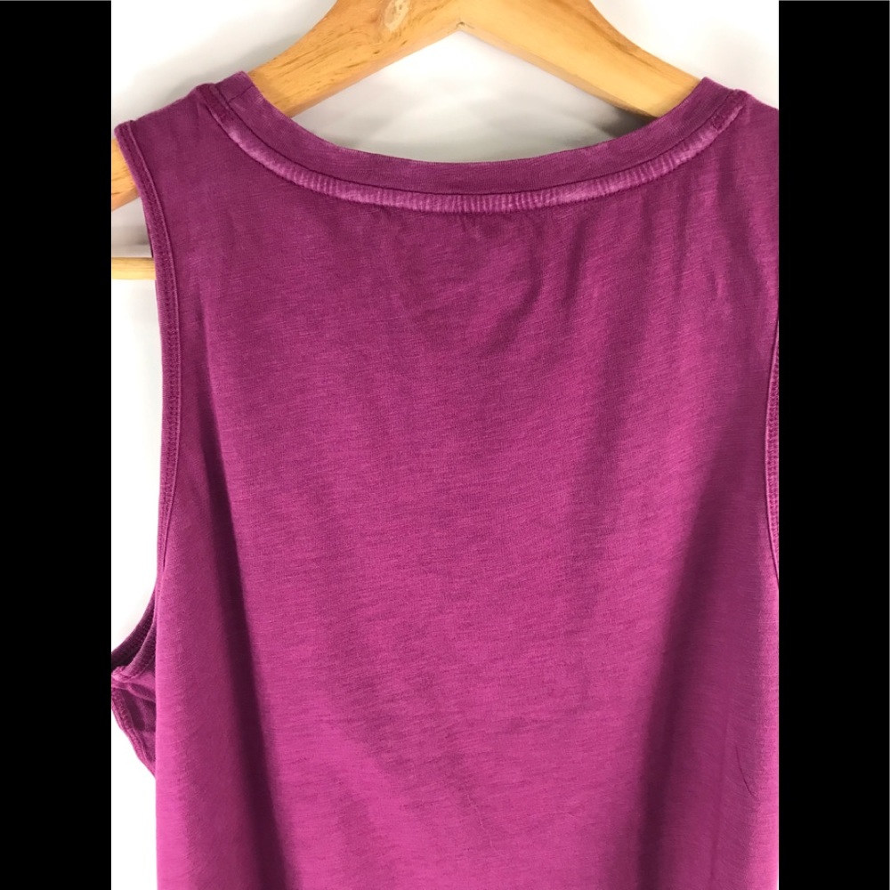 Athleta Organic Daily Crop Tank Purple - Picture 4 of 5
